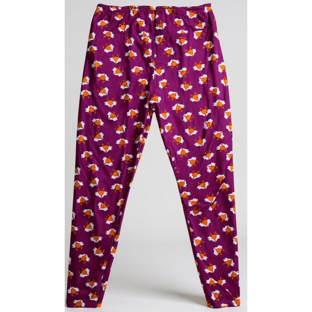 LuLaRoe T/C Curvy Plus Fox Theme Leggings‎